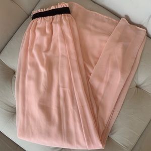 LIGHT PINK LONG SKIRT